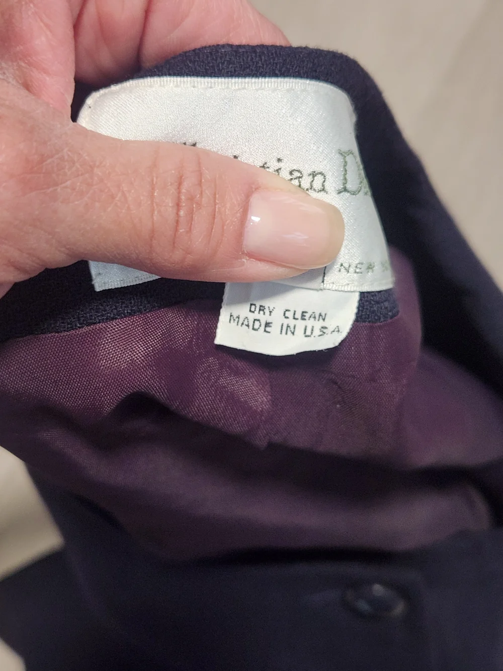 ​Christian Dior Vintage 100% Wool Blazer Jacket